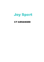 Предварительный просмотр 52 страницы Joy Sport CT-Advanced Manual