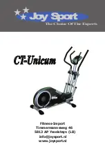 Предварительный просмотр 1 страницы Joy Sport CT-Unicum Manual