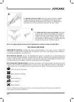 Предварительный просмотр 18 страницы Joycare JC-1200 BRIO User Manual