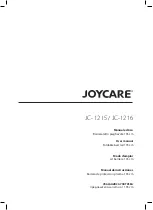 Preview for 1 page of Joycare JC- 1215 User Manual