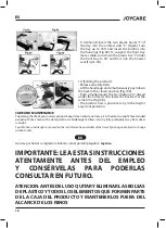 Предварительный просмотр 10 страницы Joycare JC-1264 GOLOSONE User Manual