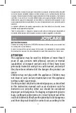 Предварительный просмотр 4 страницы Joycare JC-1423 Instruction Manual