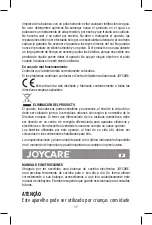 Предварительный просмотр 17 страницы Joycare JC-1423 Instruction Manual