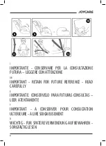 Preview for 4 page of Joycare JC-1504 DISINVOLTO User Manual