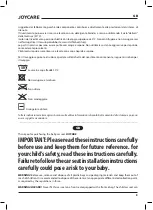 Preview for 9 page of Joycare JC-1504 DISINVOLTO User Manual