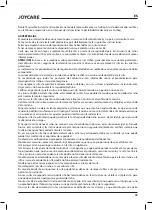 Preview for 19 page of Joycare JC-1504 DISINVOLTO User Manual