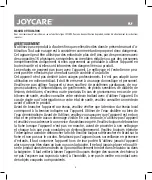 Preview for 9 page of Joycare JC-330 Instruction Manual