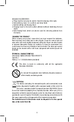 Предварительный просмотр 6 страницы Joycare JC-334 Instruction Manual