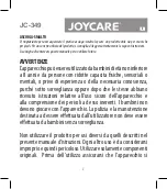 Preview for 1 page of Joycare JC-349 Manual