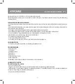 Предварительный просмотр 17 страницы Joycare JC-370N Manual