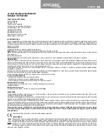 Preview for 1 page of Joycare JC-395G User Manual