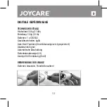 Preview for 13 page of Joycare JC-413 Instructions Manual