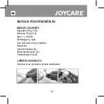 Preview for 32 page of Joycare JC-413 Instructions Manual