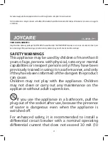 Preview for 4 page of Joycare JC-473N Manual