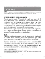 Preview for 20 page of Joycare JC-473N Manual