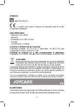 Предварительный просмотр 18 страницы Joycare JC-489 Instruction Manual