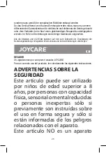 Предварительный просмотр 25 страницы Joycare JC-489 Instruction Manual