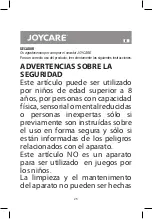 Предварительный просмотр 25 страницы Joycare JC-496 Manual