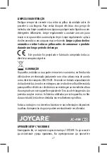 Предварительный просмотр 27 страницы Joycare JC-499 Manual