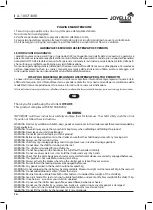 Preview for 14 page of Joycare Joyello Abile JL-1007 User Manual