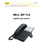 JOYCE WELL SIP-T18 User Manual preview