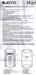 Joyo JT-305 Manual preview