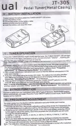 Preview for 3 page of Joyo JT-305 Manual