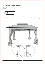 Preview for 9 page of Joyside 11 Ft x 11 Ft Pop Up Canopy with Netting Instruction Manual