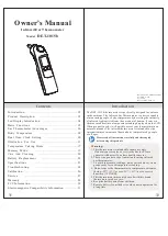 JOYTECH DET-1015b Owner'S Manual preview