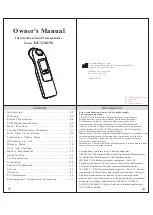 JOYTECH DET-3015b Owner'S Manual предпросмотр