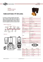 JP Fluid Control ST-SA Series Instruction Manual предпросмотр