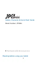 JPay JP6Mini Safety, Warranty & Quick Start Manual предпросмотр