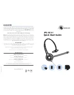 JPL JPL-611-I Quick Start Manual предпросмотр