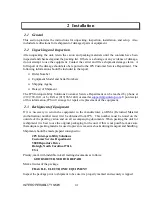 Preview for 19 page of JPS ARA-1 Installation And Operation Manual