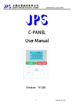 Предварительный просмотр 1 страницы JPS C PANEL User Manual