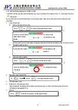 Preview for 8 page of JPS C PANEL User Manual