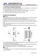 Предварительный просмотр 13 страницы JPS JMD-STD-90A User Manual