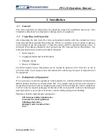 Preview for 9 page of JPS PTG-10 Installation And Operation Manual