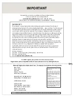 Preview for 10 page of JR Home BLT-999W-13 Installation And Operation Instructions Manual