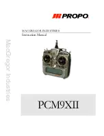 JR ProPo PCM9XII Instruction Manual preview