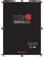 Preview for 1 page of JR ProPo XG6 Operation Manual