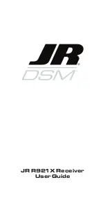 JR R921X User Manual preview