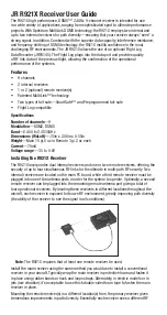 Preview for 4 page of JR R921X User Manual