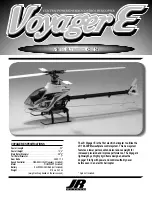 Preview for 1 page of JR Voyager E Assembly Instructions Manual