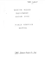 JRC 2000 Field Service Manual preview