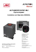 Preview for 1 page of JRC ALPHAMIDICOURSE Mk2 Installation And Operation Manual