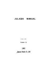 JRC AP-IFU User Manual preview