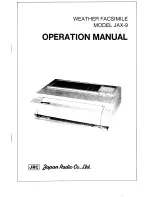 Preview for 1 page of JRC JAX-9 Operation Manual