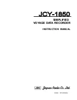 JRC JCY-1850 - Instruction Manual preview