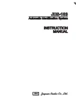 Предварительный просмотр 1 страницы JRC JHS-183 Instruction Manual